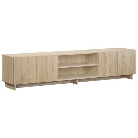 TV Stand 180 x 34.5 x 40 cm Sonoma Oak Engineered Wood TV Stand 180 x 34.5 x 40 cm Sonoma Oak Engineered Wood