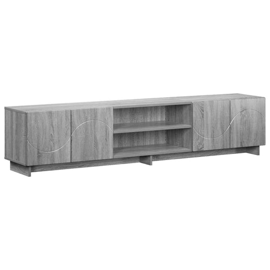 TV Stand 180 x 34.5 x 40 cm Grey Sonoma Engineered Wood TV Stand 180 x 34.5 x 40 cm Grey Sonoma Engineered Wood