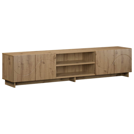 TV Stand 180 x 34.5 x 40 cm Artisan Oak Engineered Wood TV Stand 180 x 34.5 x 40 cm Artisan Oak Engineered Wood