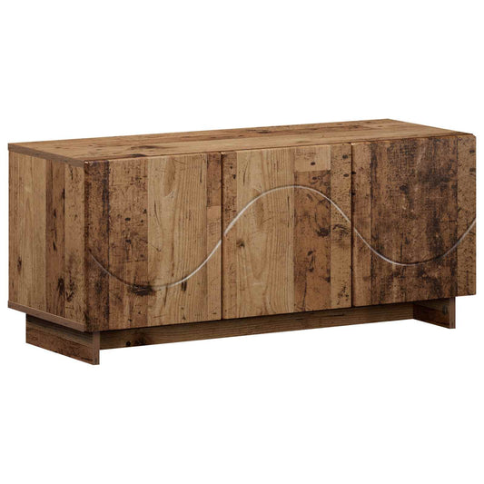 TV Stand 90 x 34.5 x 40 cm Old Wood Engineered Wood TV Stand 90 x 34.5 x 40 cm Old Wood Engineered Wood