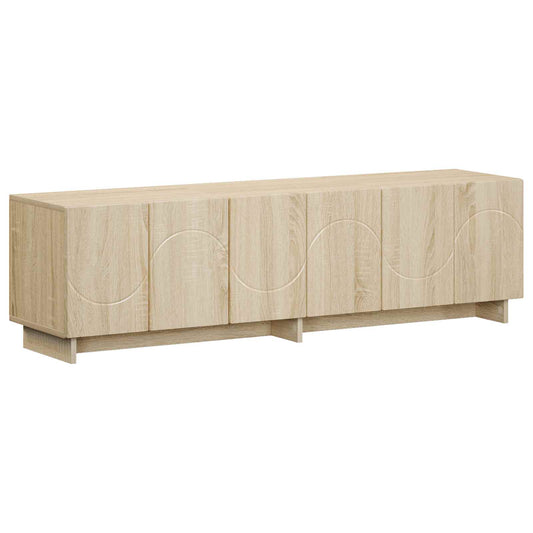 TV Stand 140 x 34.5 x 40 cm Sonoma Oak Engineered Wood TV Stand 140 x 34.5 x 40 cm Sonoma Oak Engineered Wood