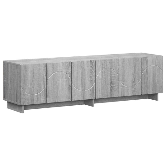 TV Stand 140 x 34.5 x 40 cm Grey Sonoma Engineered Wood TV Stand 140 x 34.5 x 40 cm Grey Sonoma Engineered Wood