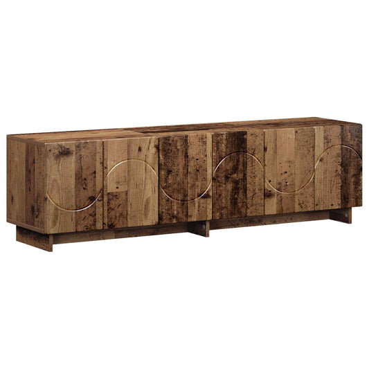 TV Stand 140 x 34.5 x 40 cm Old Wood Engineered Wood TV Stand 140 x 34.5 x 40 cm Old Wood Engineered Wood