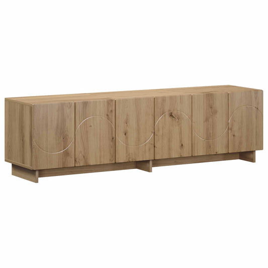 TV Stand 140 x 34.5 x 40 cm Artisan Oak Engineered Wood TV Stand 140 x 34.5 x 40 cm Artisan Oak Engineered Wood