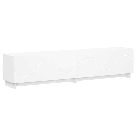 TV Stand 180 x 34.5 x 40 cm White Engineered Wood TV Stand 180 x 34.5 x 40 cm White Engineered Wood