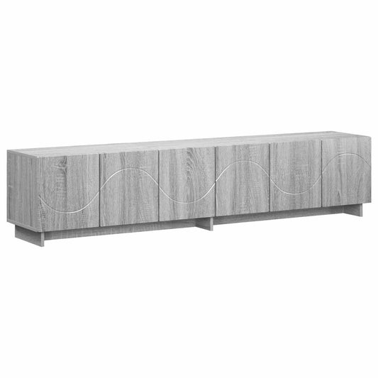 TV Stand 180 x 34.5 x 40 cm Grey Sonoma Engineered Wood TV Stand 180 x 34.5 x 40 cm Grey Sonoma Engineered Wood