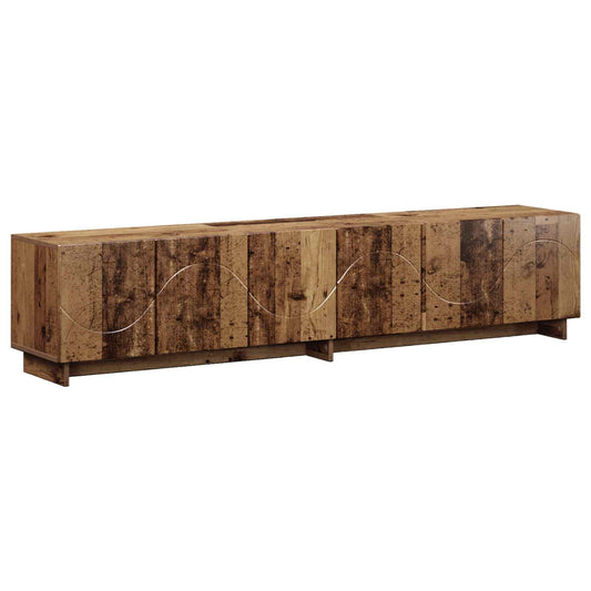 TV Stand 180 x 34.5 x 40 cm Old Wood Engineered Wood TV Stand 180 x 34.5 x 40 cm Old Wood Engineered Wood