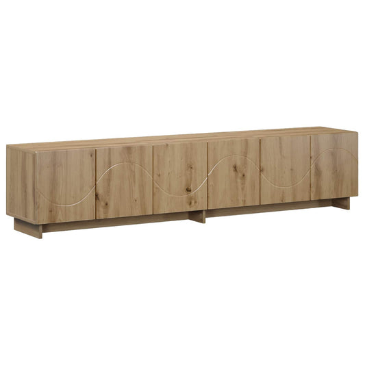 TV Stand 180 x 34.5 x 40 cm Artisan Oak Engineered Wood TV Stand 180 x 34.5 x 40 cm Artisan Oak Engineered Wood