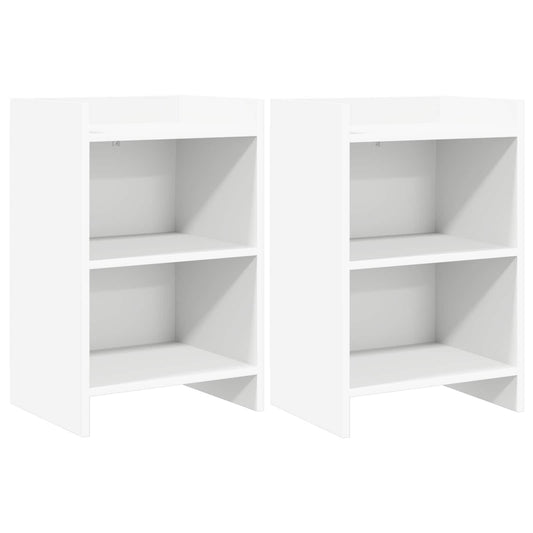 Bedside Tables 2 pcs White 40 x 30 x 60 cm Engineered Wood Bedside Tables 2 pcs White 40 x 30 x 60 cm Engineered Wood