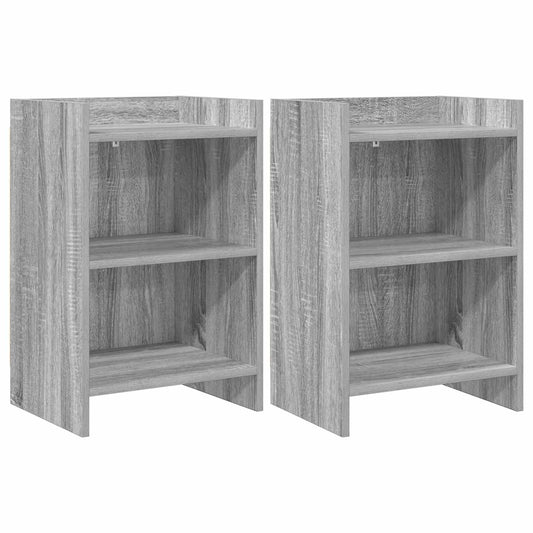 Bedside Tables 2 pcs Grey Sonoma 40 x 30 x 60 cm Bedside Tables 2 pcs Grey Sonoma 40 x 30 x 60 cm