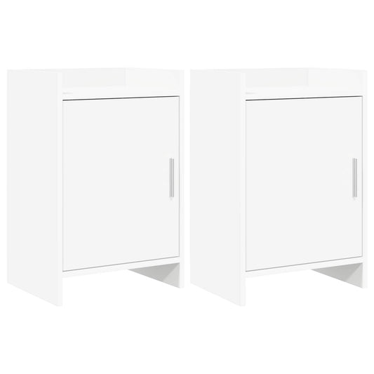 Bedside Tables 2 pcs White 40 x 30 x 60 cm Engineered Wood Bedside Tables 2 pcs White 40 x 30 x 60 cm Engineered Wood