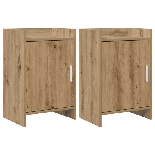 Bedside Tables 2 pcs Artisan Oak 40 x 30 x 60 cm Bedside Tables 2 pcs Artisan Oak 40 x 30 x 60 cm