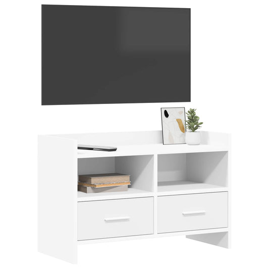 TV Cabinet 71.5 x 33 x 47 cm White Engineered Wood TV Cabinet 71.5 x 33 x 47 cm White Engineered Wood