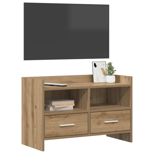 TV Cabinet 71.5 x 33 x 47 cm Artisan Oak Engineered Wood TV Cabinet 71.5 x 33 x 47 cm Artisan Oak Engineered Wood