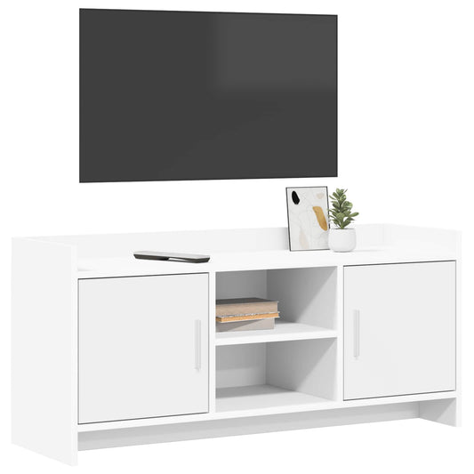 TV Cabinet 102 x 33 x 47 cm White Engineered Wood TV Cabinet 102 x 33 x 47 cm White Engineered Wood
