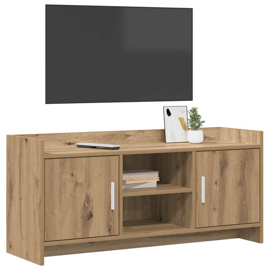 TV Cabinet 102 x 33 x 47 cm Artisan Oak Engineered Wood TV Cabinet 102 x 33 x 47 cm Artisan Oak Engineered Wood
