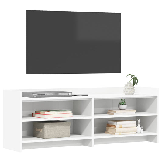 TV Cabinet 135 x 33 x 47 cm White Engineered Wood TV Cabinet 135 x 33 x 47 cm White Engineered Wood