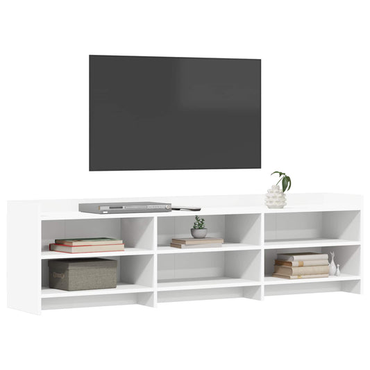 TV Cabinet 168 x 33 x 47 cm White Engineered Wood TV Cabinet 168 x 33 x 47 cm White Engineered Wood
