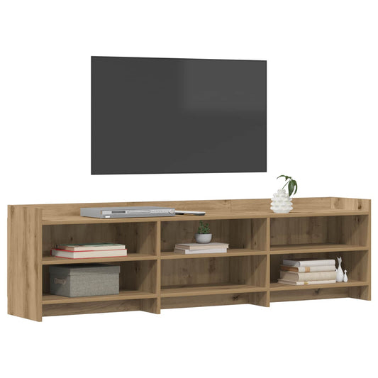 TV Cabinet 168 x 33 x 47 cm Artisan Oak Engineered Wood TV Cabinet 168 x 33 x 47 cm Artisan Oak Engineered Wood