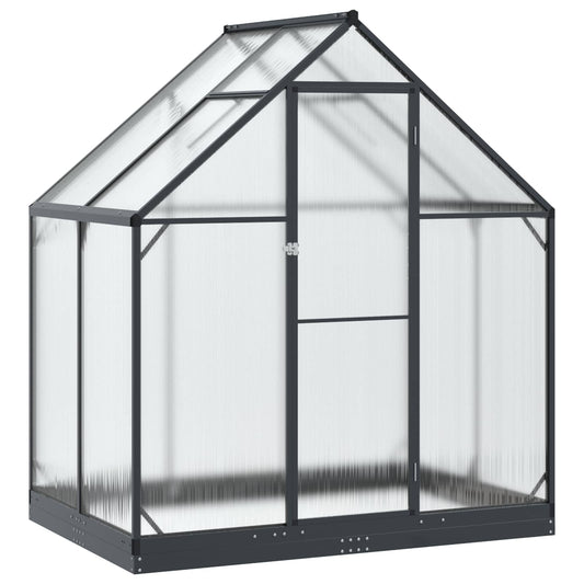 Garden Greenhouse with Door Anthracite 183.5 x 123 x 207 cm Garden Greenhouse with Door Anthracite 183.5 x 123 x 207 cm