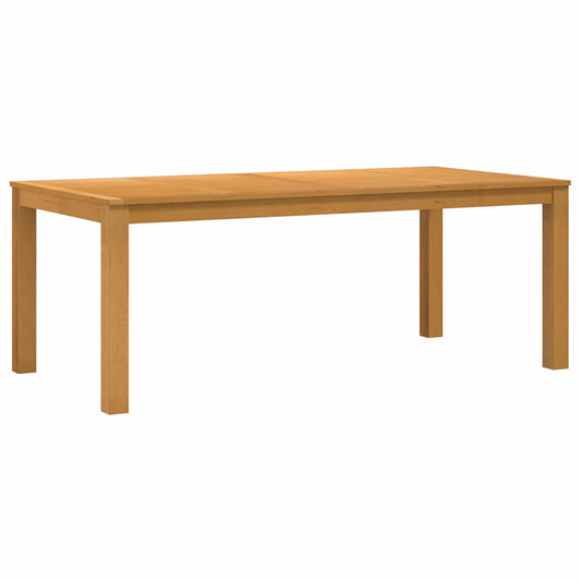 Dining Table 200 x 100 x 75 cm Solid Oak Wood Natural Dining Table 200 x 100 x 75 cm Solid Oak Wood Natural