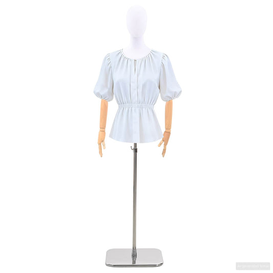 Adjustable 165-213 cm Mannequin with Base Female PP White Adjustable 165-213 cm Mannequin with Base Female PP White