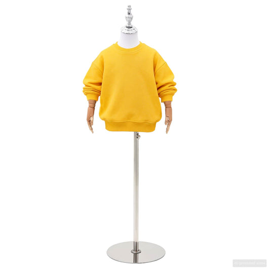 Adjustable 120-150 cm Mannequin with Base Unisex PP White Adjustable 120-150 cm Mannequin with Base Unisex PP White