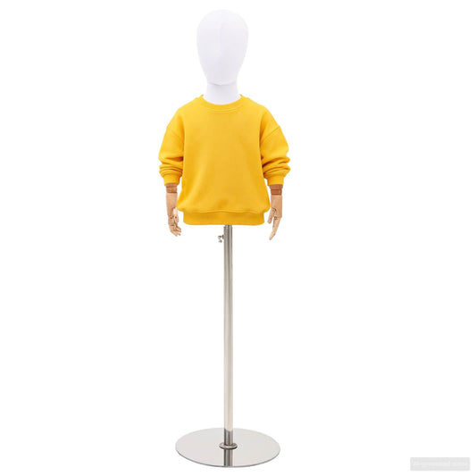 Adjustable 120-157 cm Mannequin with Base Unisex PP White Adjustable 120-157 cm Mannequin with Base Unisex PP White