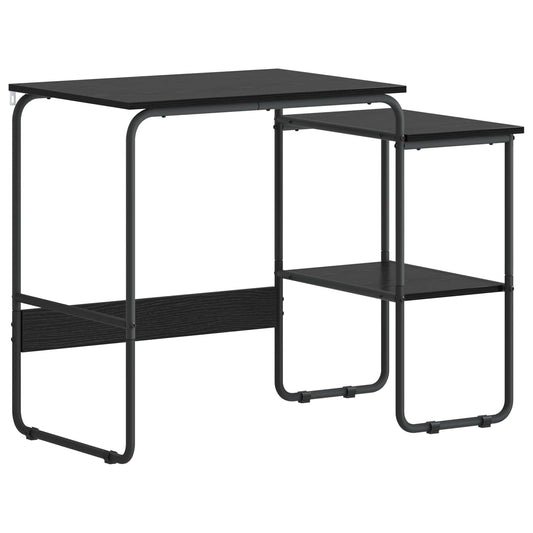 Desk with Storage Black Oak 100 x 50 x 75 cm Desk with Storage Black Oak 100 x 50 x 75 cm
