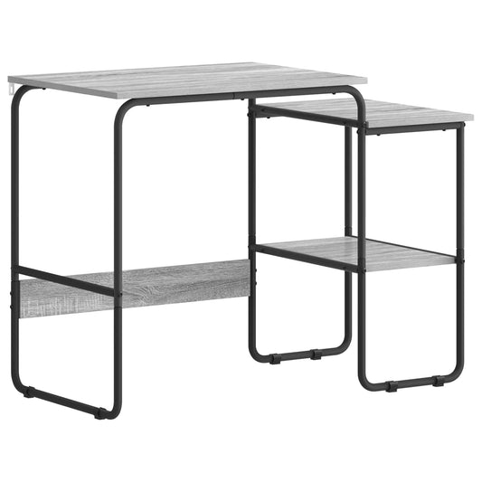 Desk with Storage Grey Sonoma 100 x 50 x 75 cm Desk with Storage Grey Sonoma 100 x 50 x 75 cm
