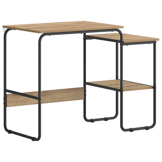 Desk with Storage Artisan Oak 100 x 50 x 75 cm Desk with Storage Artisan Oak 100 x 50 x 75 cm