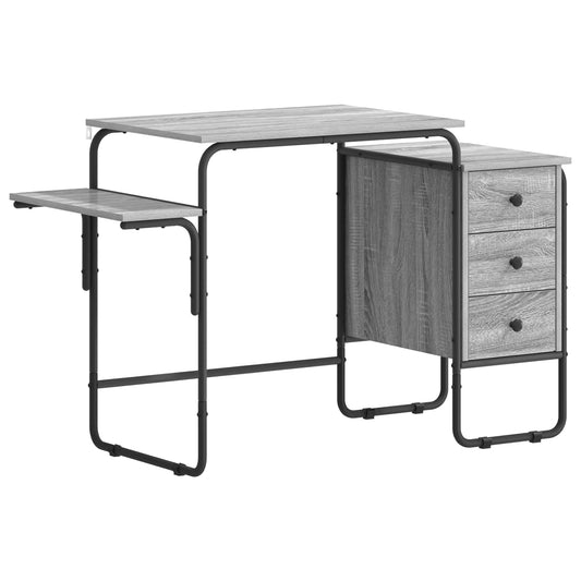 Desk with Storage Grey Sonoma 120 x 50 x 75 cm Desk with Storage Grey Sonoma 120 x 50 x 75 cm