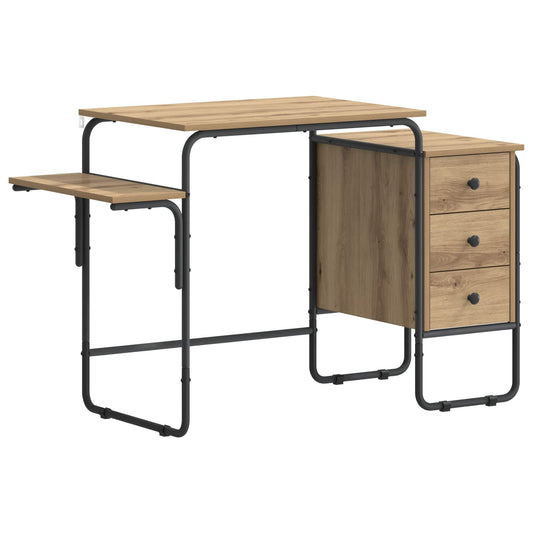 Desk with Storage Artisan Oak 120 x 50 x 75 cm Desk with Storage Artisan Oak 120 x 50 x 75 cm