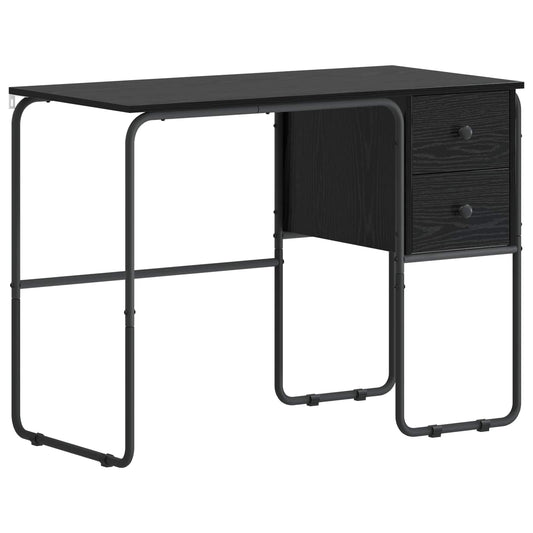 Desk with Storage Black Oak 100 x 50 x 75 cm Desk with Storage Black Oak 100 x 50 x 75 cm