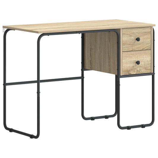 Desk with Storage Sonoma Oak 100 x 50 x 75 cm Desk with Storage Sonoma Oak 100 x 50 x 75 cm