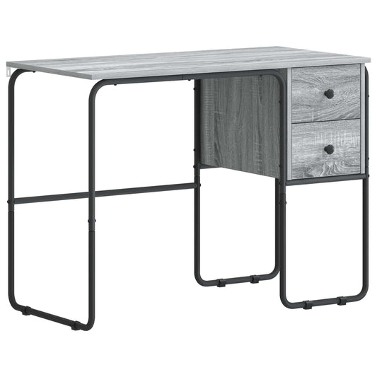 Desk with Storage Grey Sonoma 100 x 50 x 75 cm Desk with Storage Grey Sonoma 100 x 50 x 75 cm