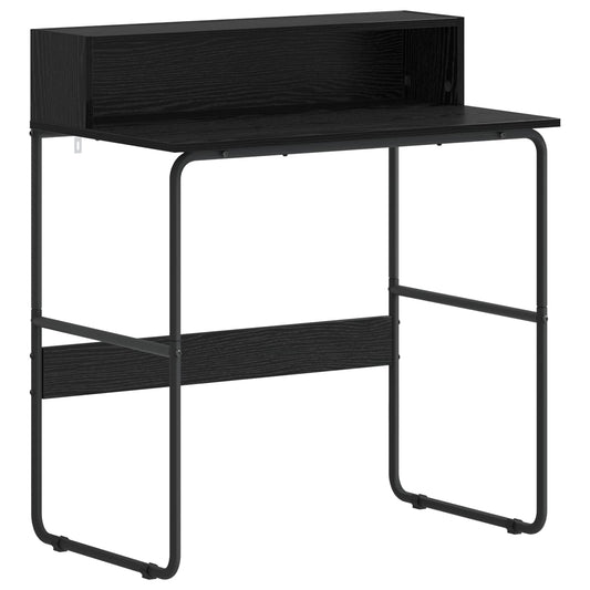 Desk with Storage Black Oak 80 x 50 x 91 cm Desk with Storage Black Oak 80 x 50 x 91 cm
