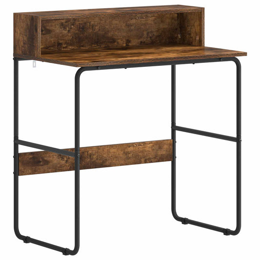 Desk with Storage Smoked Oak 80 x 50 x 91 cm Desk with Storage Smoked Oak 80 x 50 x 91 cm