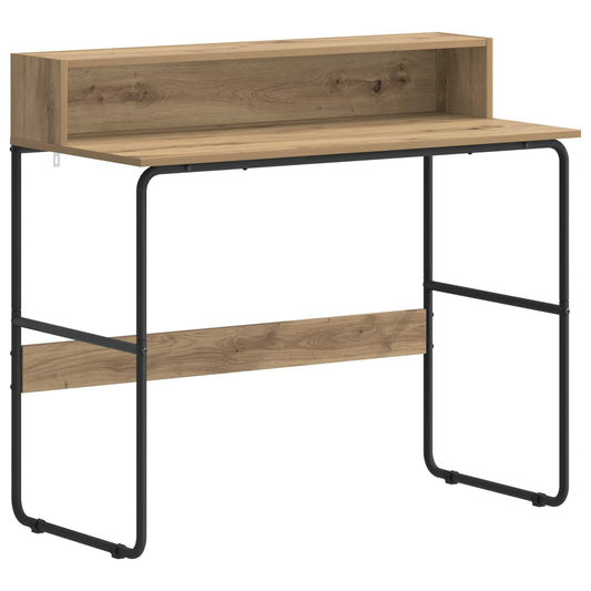Desk with Storage Artisan Oak 100 x 50 x 91 cm Desk with Storage Artisan Oak 100 x 50 x 91 cm