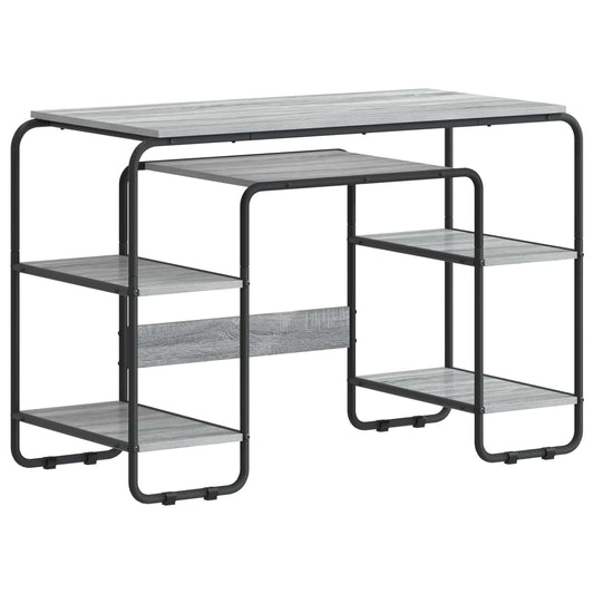 Desk with Storage Grey Sonoma 113.5 x 52 x 75.5 cm Desk with Storage Grey Sonoma 113.5 x 52 x 75.5 cm