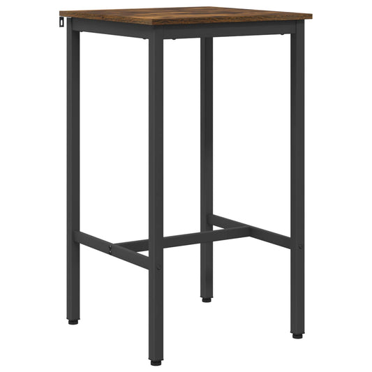 Bar Table 52 x 52 x 90 cm Engineered Wood Smoked Oak Bar Table 52 x 52 x 90 cm Engineered Wood Smoked Oak