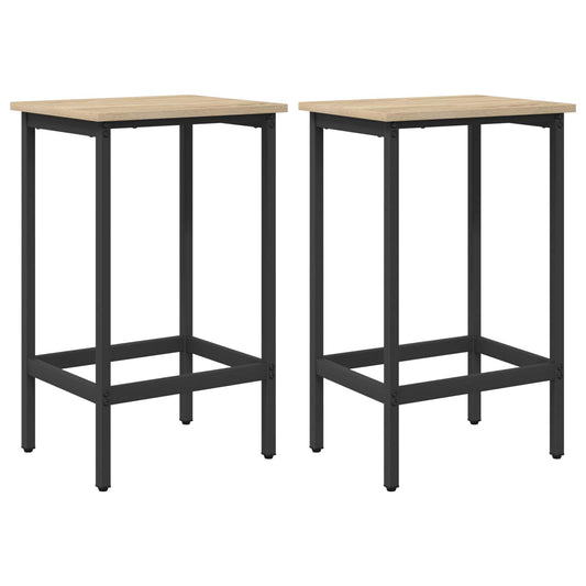 Bar Stool 2 pcs Sonoma Oak 40 x 32 x 64 cm Engineered Wood Bar Stool 2 pcs Sonoma Oak 40 x 32 x 64 cm Engineered Wood
