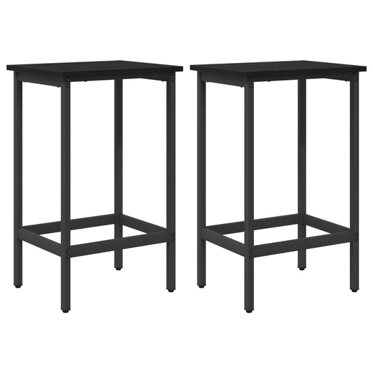 Bar Stool 2 pcs Black Oak 40 x 32 x 74 cm Engineered Wood Bar Stool 2 pcs Black Oak 40 x 32 x 74 cm Engineered Wood