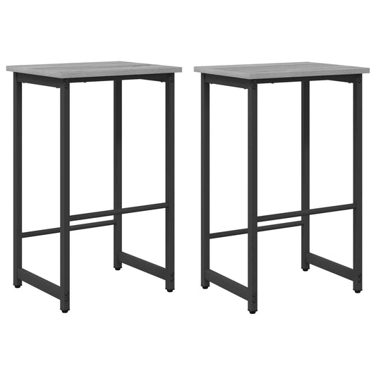Bar Stool 2 pcs Grey Sonoma 40 x 32 x 64 cm Engineered Wood Bar Stool 2 pcs Grey Sonoma 40 x 32 x 64 cm Engineered Wood