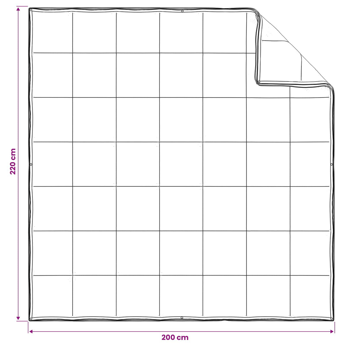 Full Year Duvet White 200 x 220 cm Bamboo Fiber