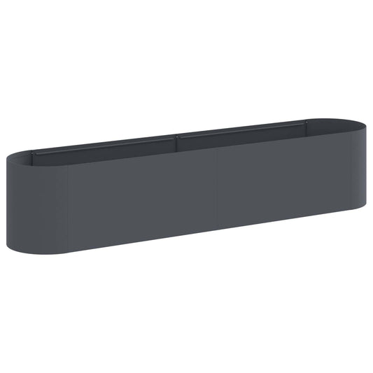 Raised Garden Bed Anthracite 200 x 40x 40 cm Raised Garden Bed Anthracite 200 x 40x 40 cm