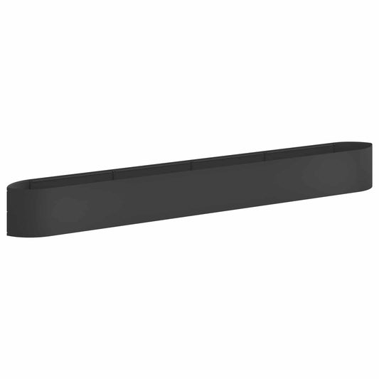 Raised Garden Bed Black 380 x 40x 40 cm Steel Raised Garden Bed Black 380 x 40x 40 cm Steel