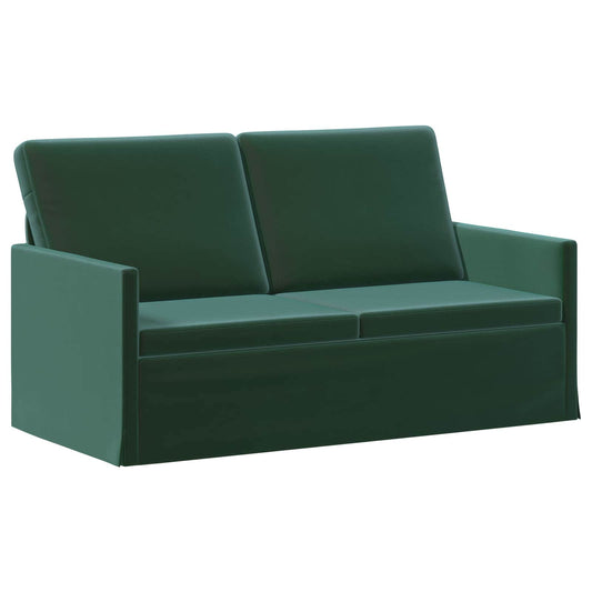 2 Seater Sofa Dark Green 150 x 81 x 82 cm Velvet 2 Seater Sofa Dark Green 150 x 81 x 82 cm Velvet