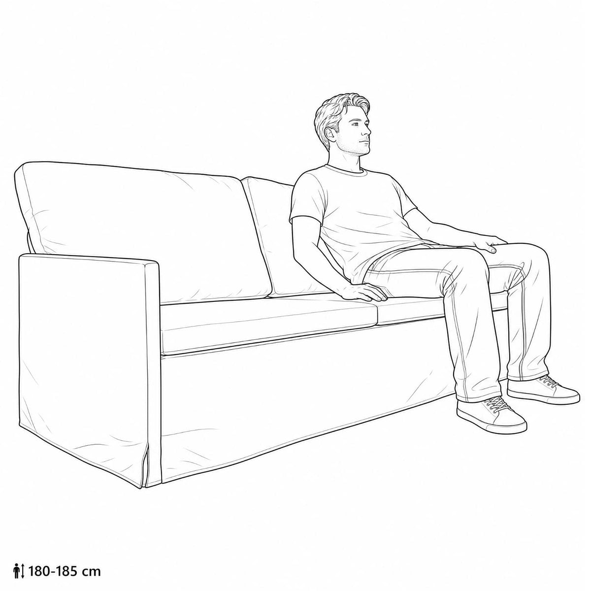 3 Seater Sofa Light Green 190 x 81 x 82 cm Velvet