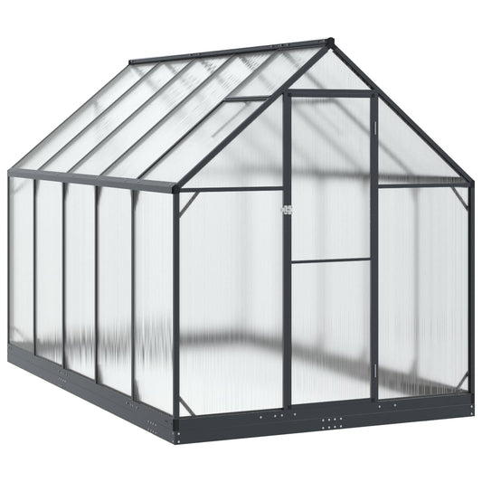 Garden Greenhouse with Door Anthracite 183.5 x 303.5 x 207 cm Garden Greenhouse with Door Anthracite 183.5 x 303.5 x 207 cm